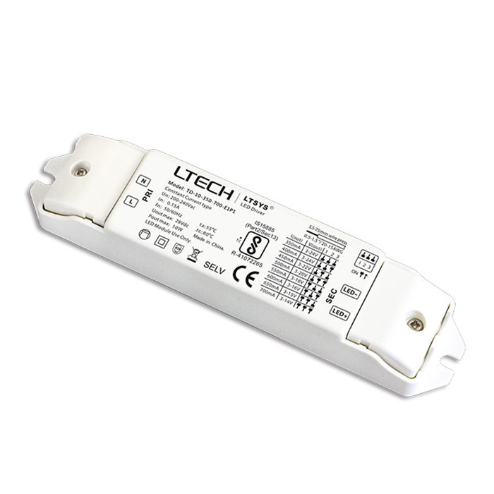 TD-10-350-700-E1P1 10W 350-700mA (200-240Vac) Dimmable Driver